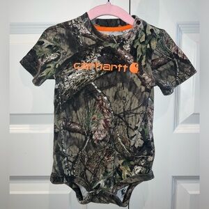 Carhartt Boys Onesie CAMO Short Sleeve 24 Months